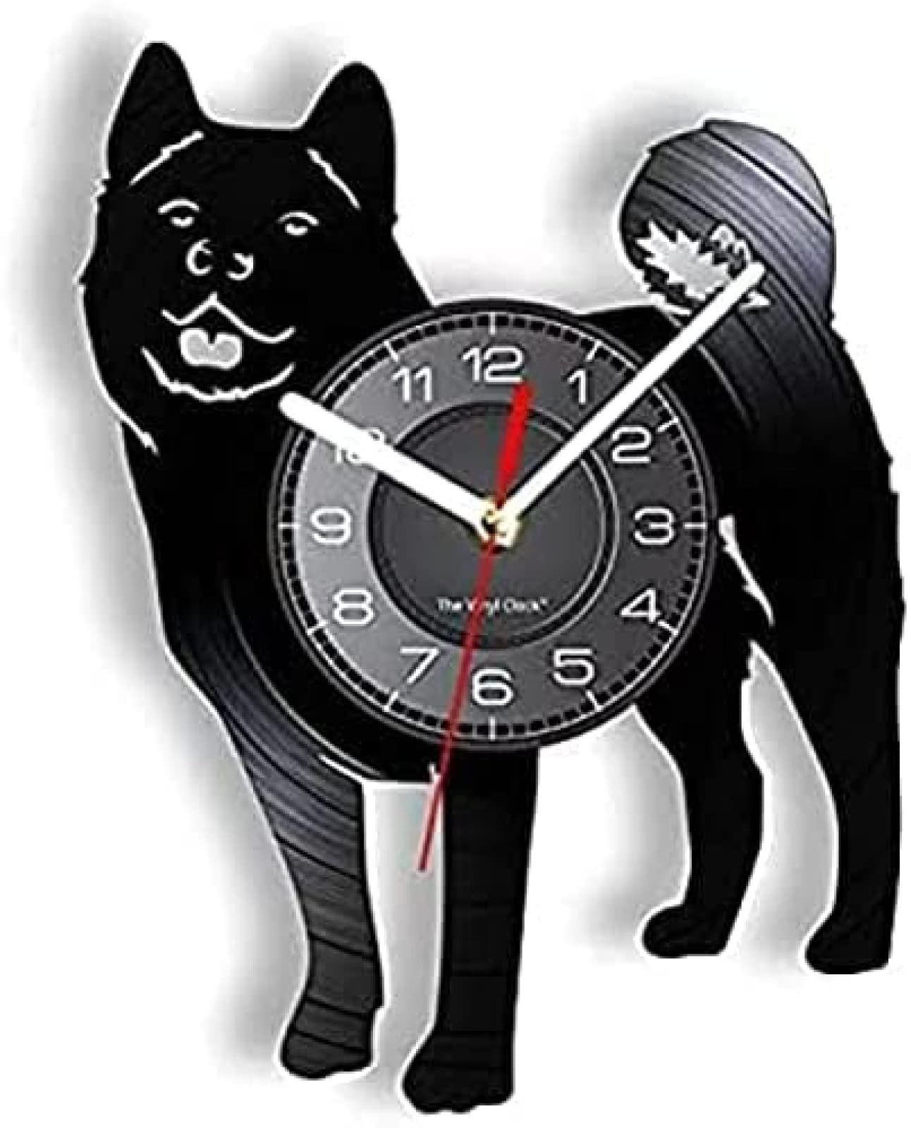 Montres murales pour les amoureux des chiens cadeau idéal silhouette Akita