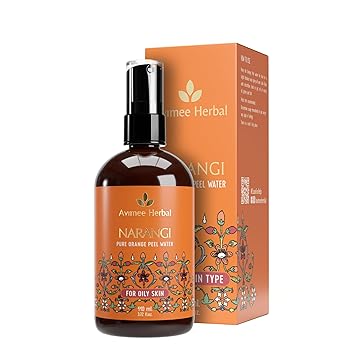 Avimee Herbal Narangi Water | Made From Orange Peel | For Oily Skin | For Acne Free Skin | 110 Ml