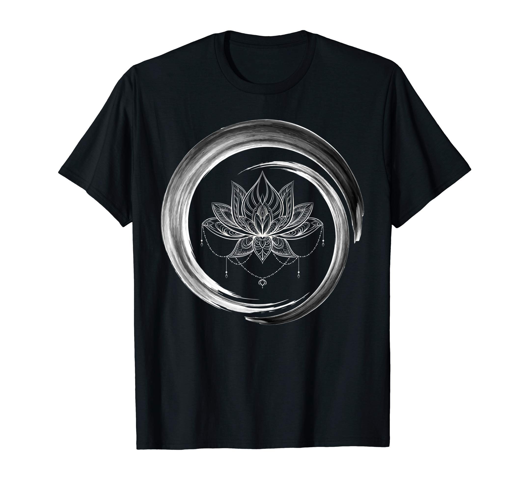 Absolute Awesome Vibes sacred journeyInspirational Lotus Mandala Namaste Circle | Spiritual Yoga T-ShirtOEKO-TEX STANDARD 100