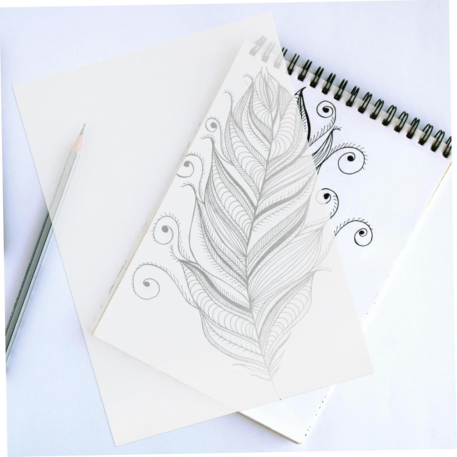 Hohopeti 100pcs Artists Tracing Paper Paper for Sketching Drawing Animation Drafting Translucent Tear-Resistant Stocking Stuffer