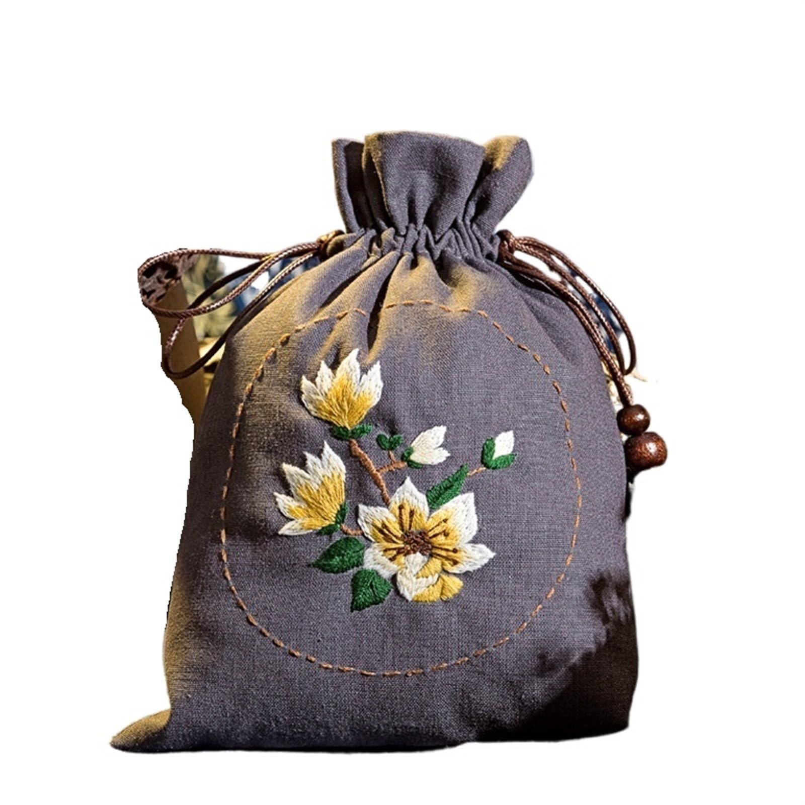 Embroidery Kit， Needlepoint Sewing Handbag Kit(Color 13,With 15cm hoop)