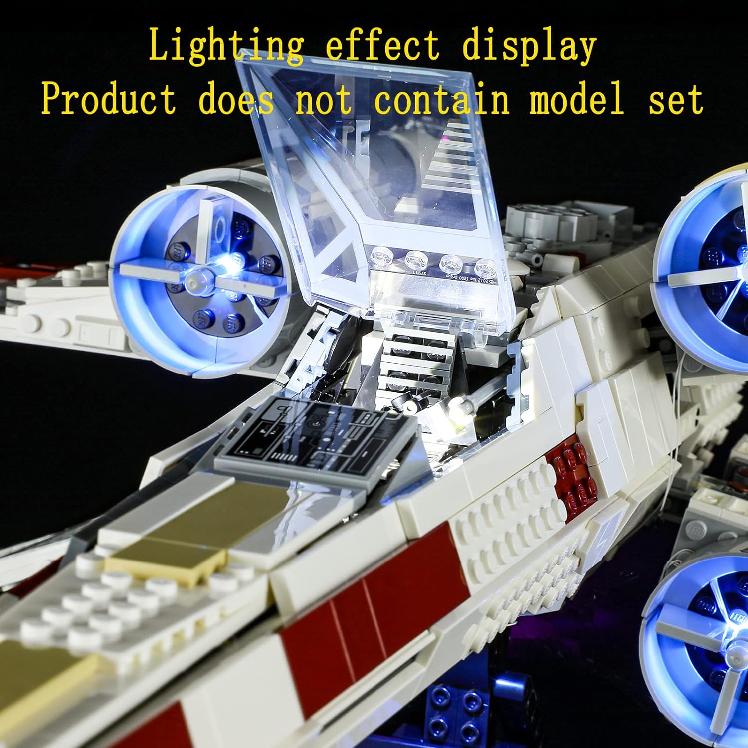GEAMENT LED Light Kit Compatible with Lego X-Wing Starfighter - for 75355 Model Set (Model Set Not Included)