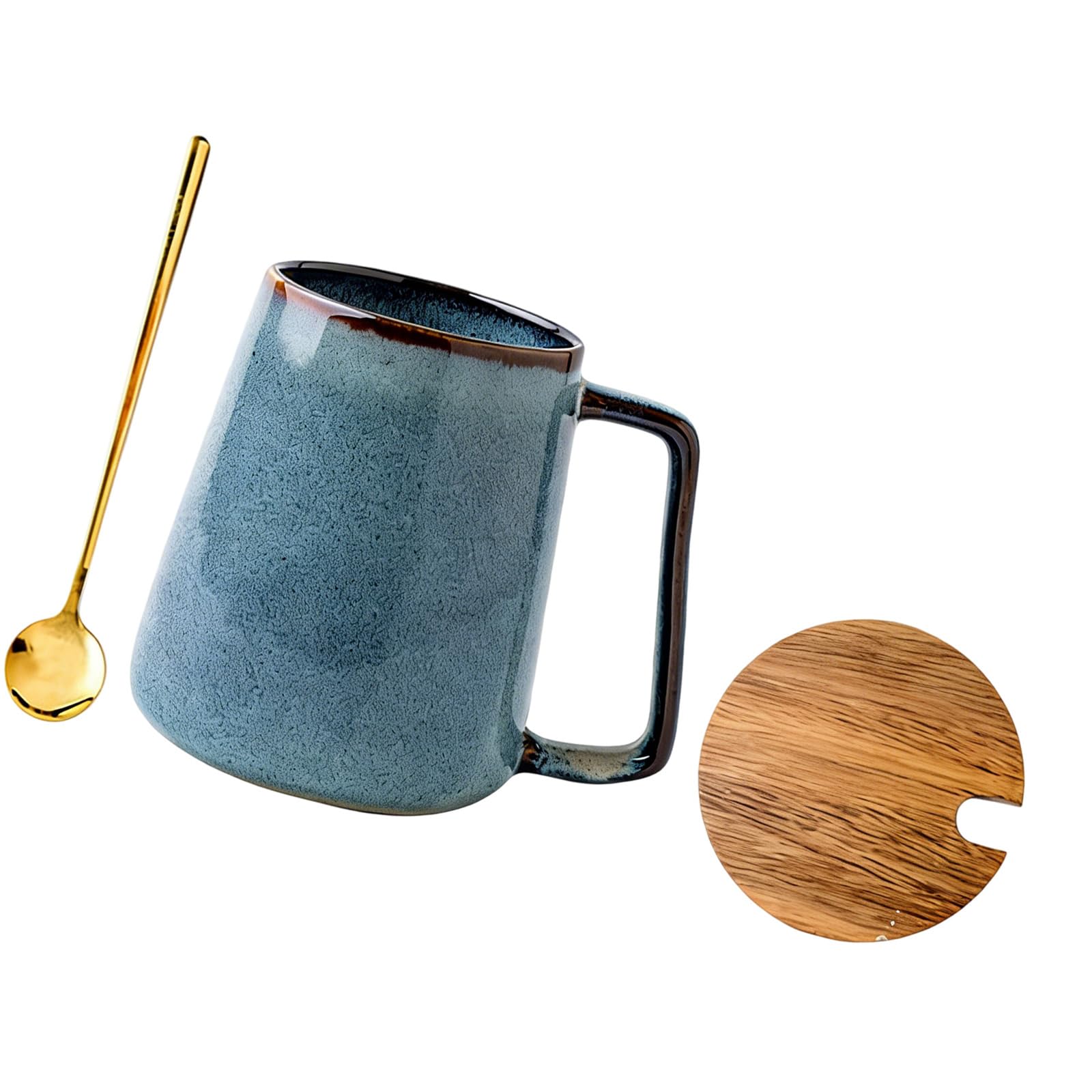 CAZSTYK Distinctive Ceramic Cup Showcasing Unique Raku Glazed Art 350Ml Size Coffee Enthusiasts Coffee Enthusiasts