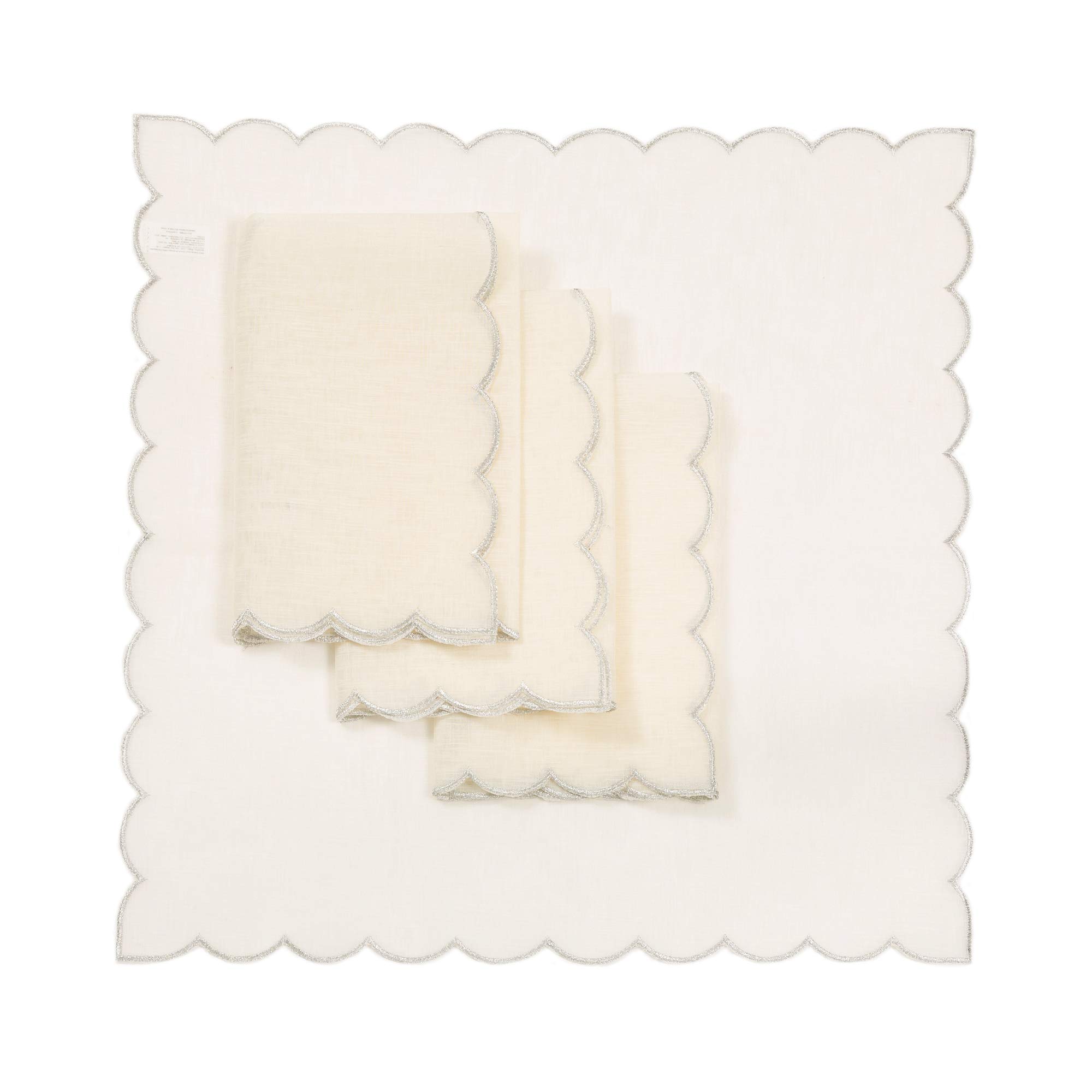 Serviette de table argent 50,8 cm pour decoration de mariage