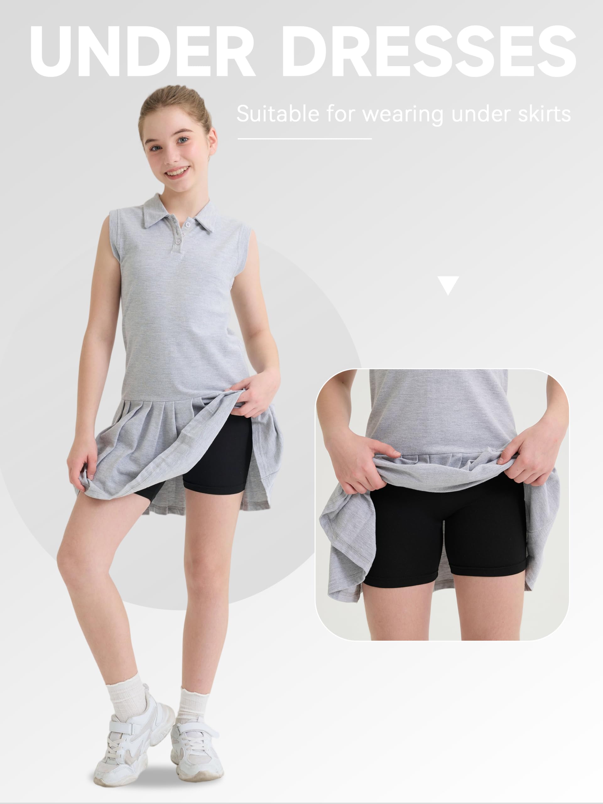 10er Pack Radlerhosen für Mädchen | Turnhose & Unterziehshorts für Kleinkinder Weiche Sport Bike Shorts Mehrfarbig Für Tanz, Yoga, Schule