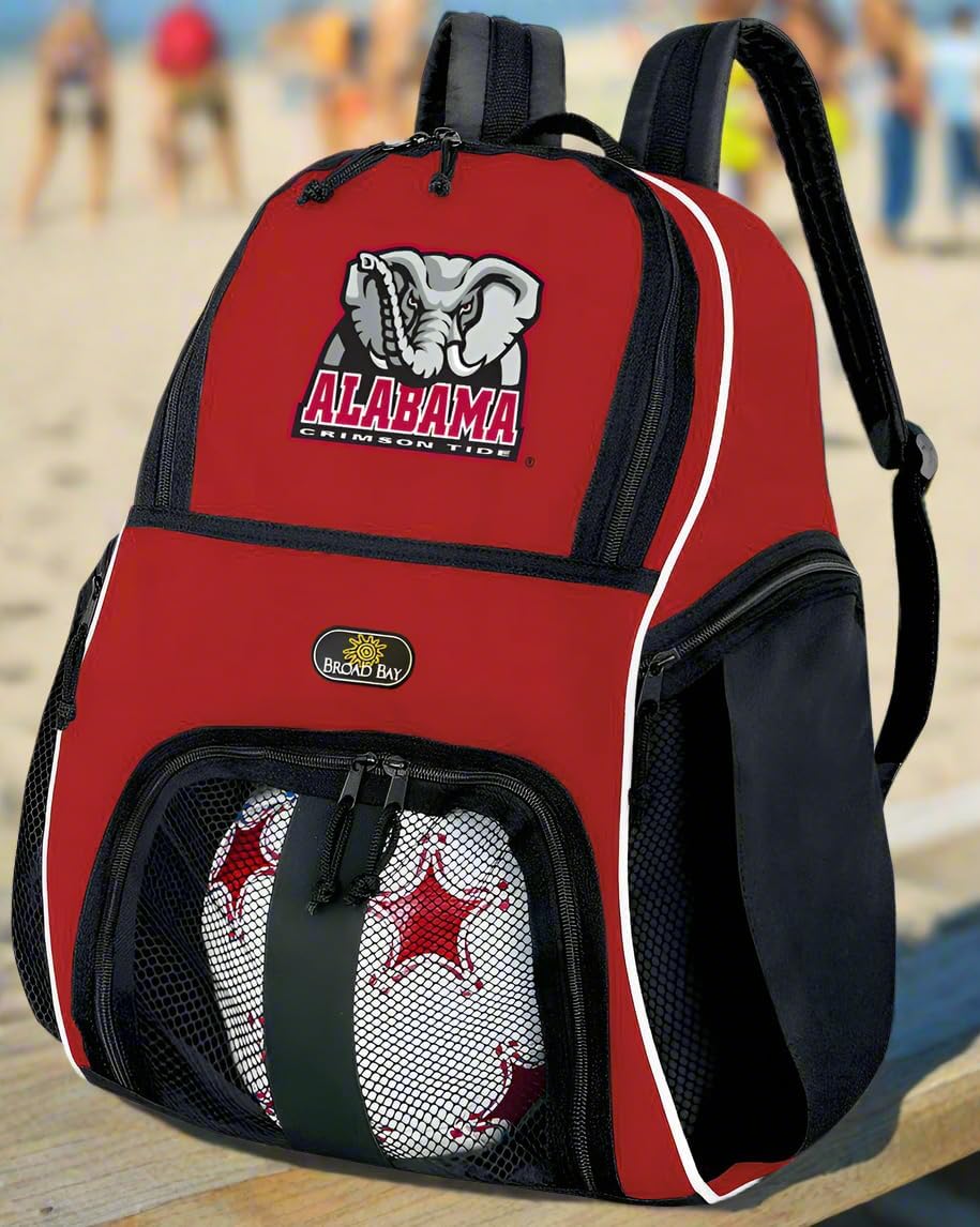 Broad Bay Alabama Soccer Ball Backpack or University of Alabama Volleyball Bag
