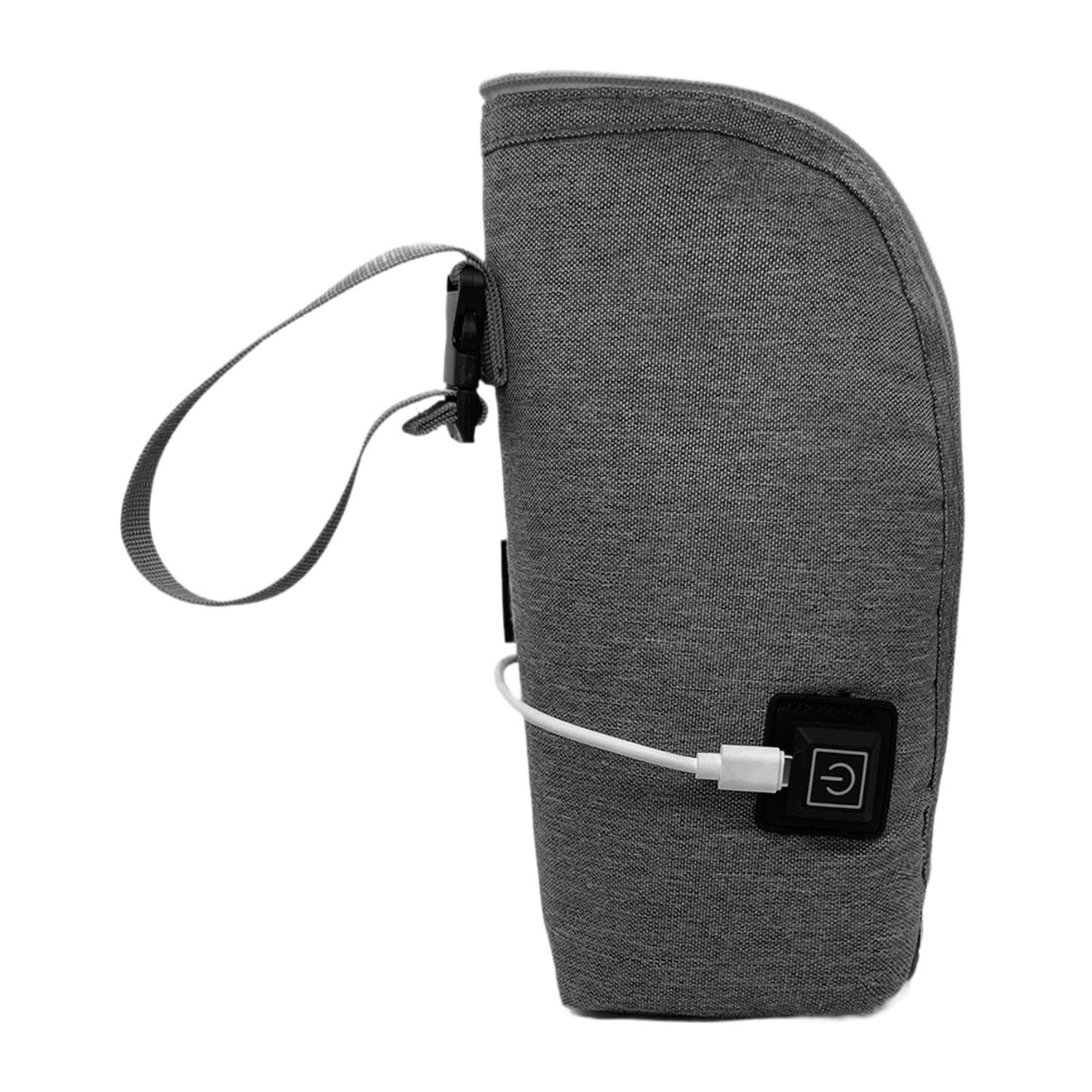UJEAVETTE Breast Milk Bottle Heater Nursing Bottle Warmer Bag for Business Trip Gray-image-47