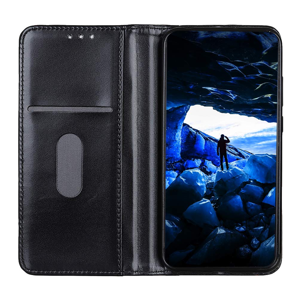 SHIEID Cover per ZTE Blade A71 Custodia Pelle Premium Magnetica Flip Case Pelle PU Funzione Stand Protezione Totale Cover [RFID Blocking] [Funzione Staffa] per ZTE Blade A71(Nero