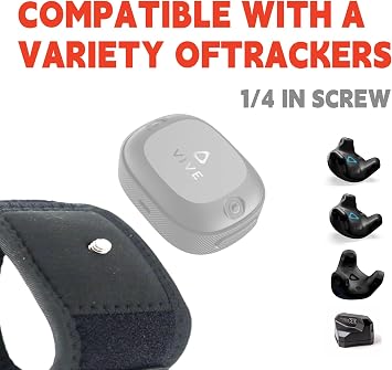 VR Tracker Straps Feet(New Model for 2024), for Vive Tracker,Vive Ultimate Tracker,Tundra Tracker–vr Game Full Body Tracking Foot Belt