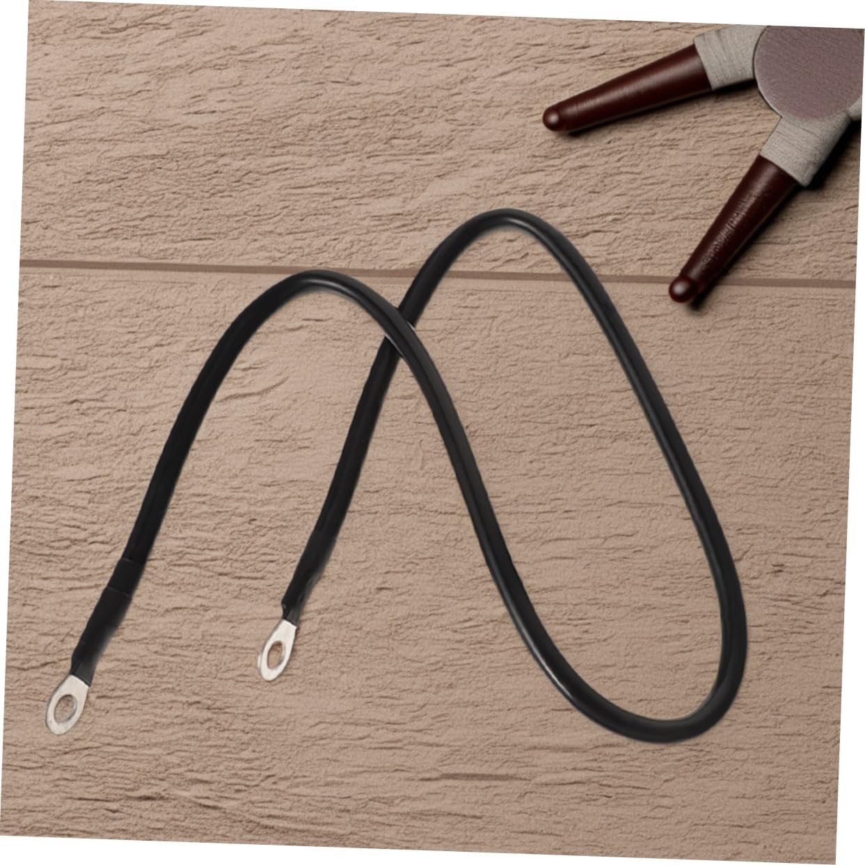 Mikinona 1pair Heavy Duty Battery Inverter Cable with Lug Terminals for Automotive Rv and Motorcycle Connection Accessories for Solar and Ship Batteries