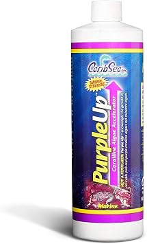 Carib Sea Purple Up Coralline Growth Accelerator - 16 oz - Enhances Coralline Development, Supports Reef Tank Health & Stability for Marine Aquariums
