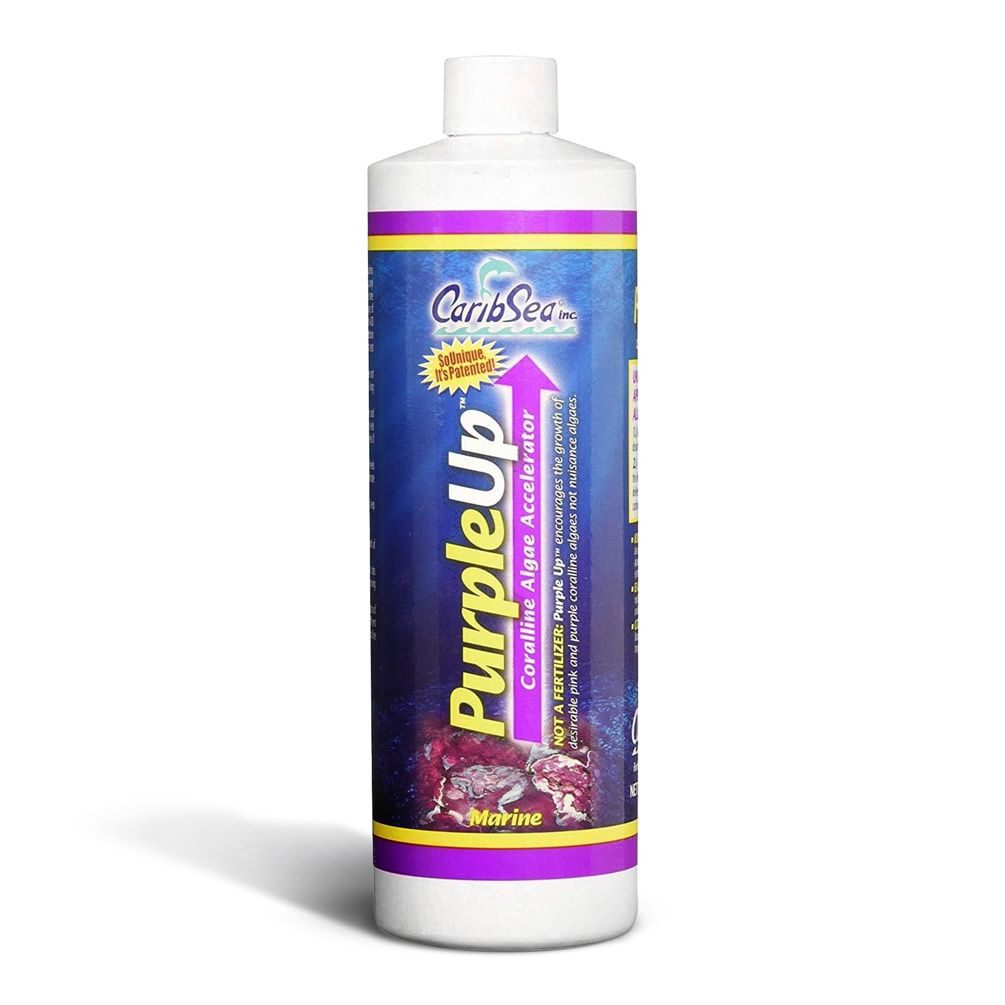 Carib Sea Purple Up Coralline Growth Accelerator - 16 oz - Enhances Coralline Development, Supports Reef Tank Health & Stability for Marine Aquariums