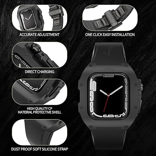 Miniatura 3 de Ultimate Apple Watch Series 987SE. Combo de correa y funda para 441.772 in el epítome de fuerza, elegancia y protección inigualable