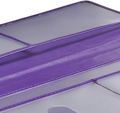 Miniatura 6 de HerriaT Soporte para tarjeta de registro y seguro de automóvil, guantera de cuero para vehículos, documentos de automóvil, cartera organizadora para