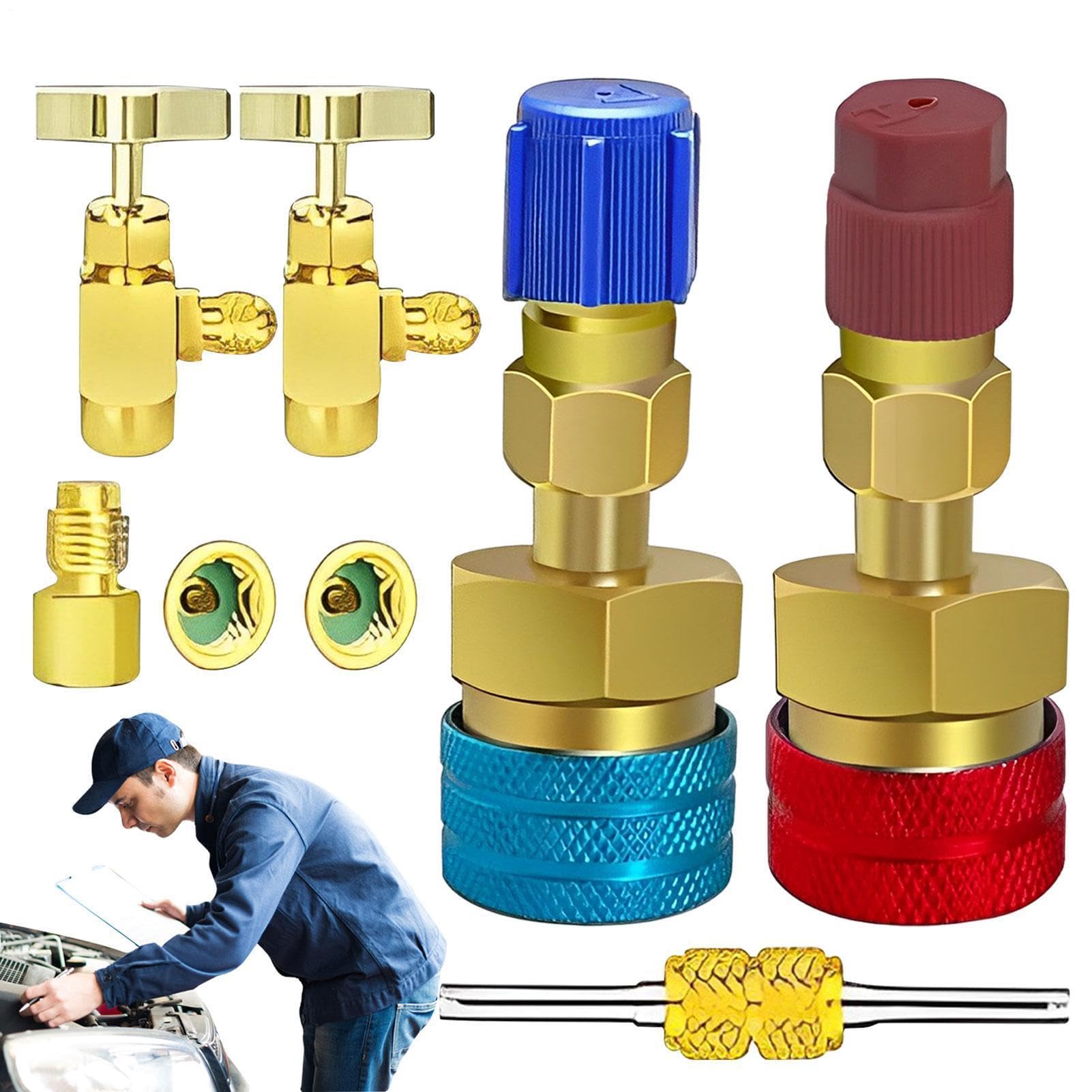 Adaptador R1234YF a R134A para solucionar problemas de conexión en la carga de aire acondicionado