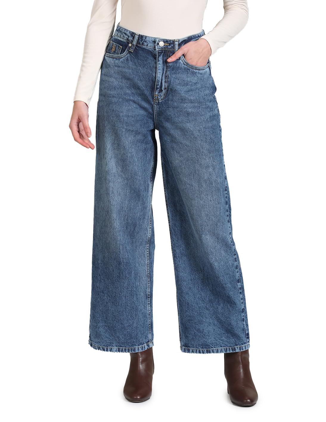 u.s. polo assn. Women's Loose High Rise Jeans-picture-24
