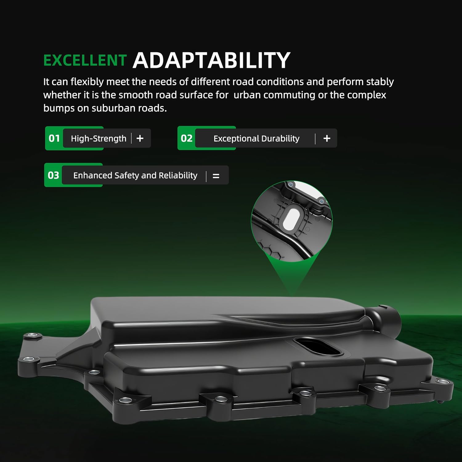 8A8Z-7G004-A Transmission Side Cover Fit for Ford Taurus for Flex for Explorer for Edge 2008-2019, Fit for Lincoln MKZ/MKX/MKT/MKS 2007-2020, for Sable 2008-2009, 6F50 6F55 Trans Valve Cover