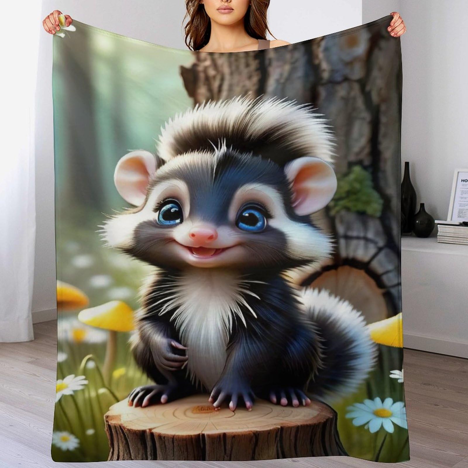 Couverture polaire en flannel mouffette de 140×180cm