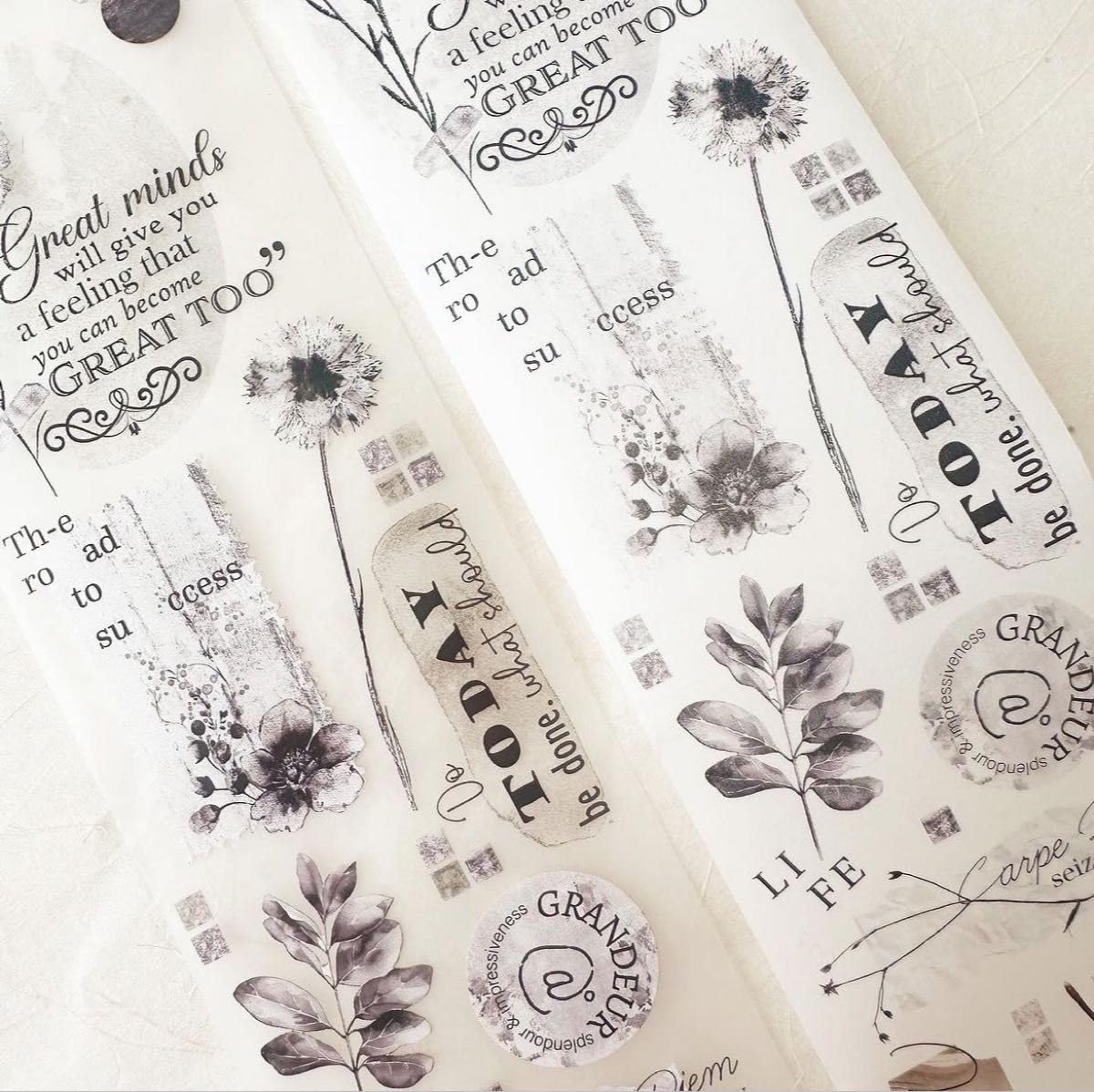 Amazon.co.jp: マレーシアJP PET霧面マスキングテープ to be continue  