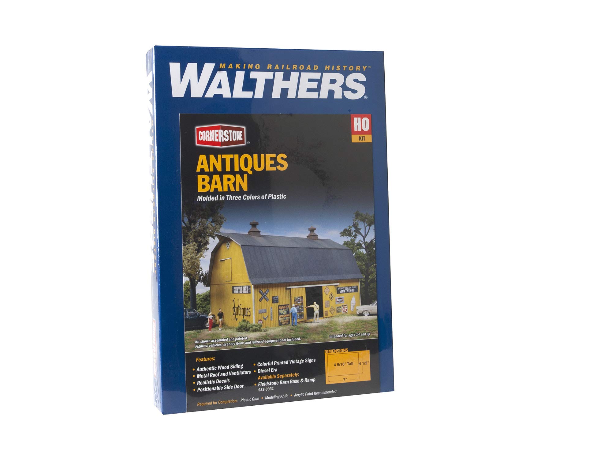 Walthers Cornerstone Ho Scale Antiques Barn Kit For Sale Walthers  Cornerstone HO Scale Antiques Barn Kit Ho Scale Ratio, image size:2000x1545