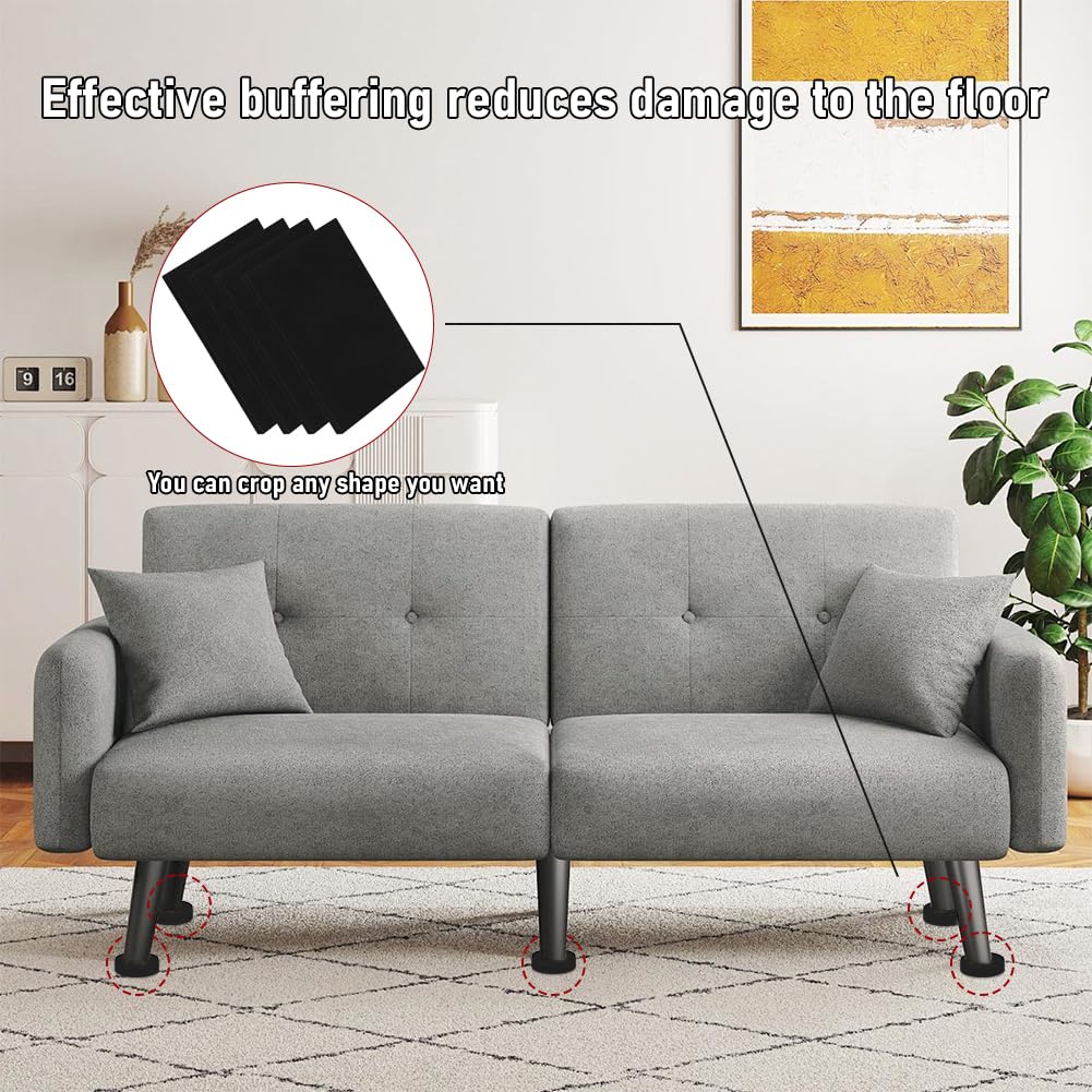Foglio di Gomma Espansa Autoadesiva 20mm Nero 100x100x20mm per Mobili Progetti DIY