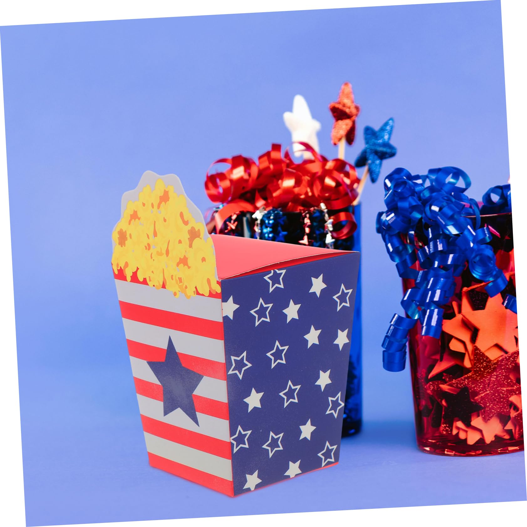30pezzi Scatole Popcorn Tema Usa Per Feste e Celebrazioni Contenitori Per Snack Per Eventi e Cerimonie Atmosfera Festiva Garantita
