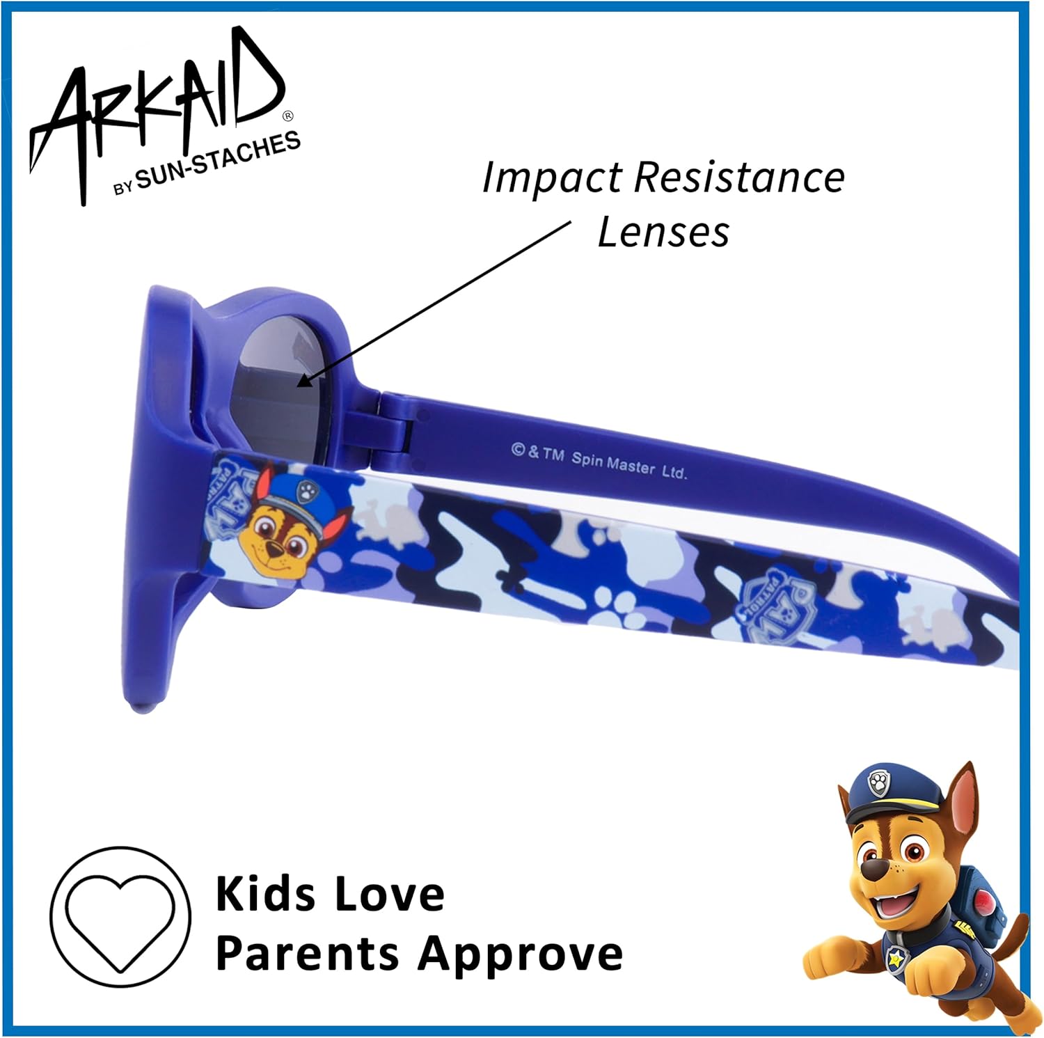 ARKAID PAW Patrol Boys Sunglasses | Chase, Marshall and Rubble | Safe UV400 | One Size Fits Most Kids - Image 4