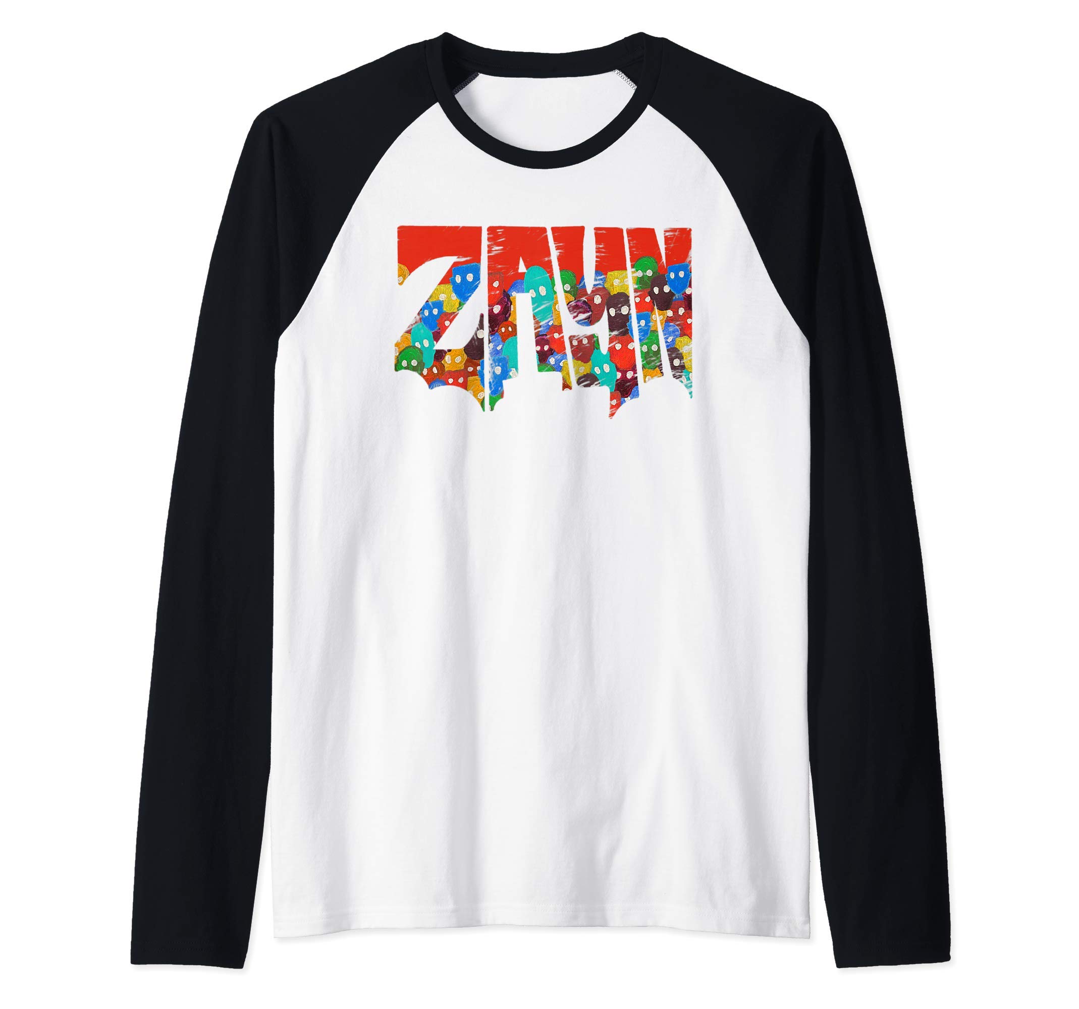 Zayn Malik NIL Faces Logo Raglan Baseball Tee