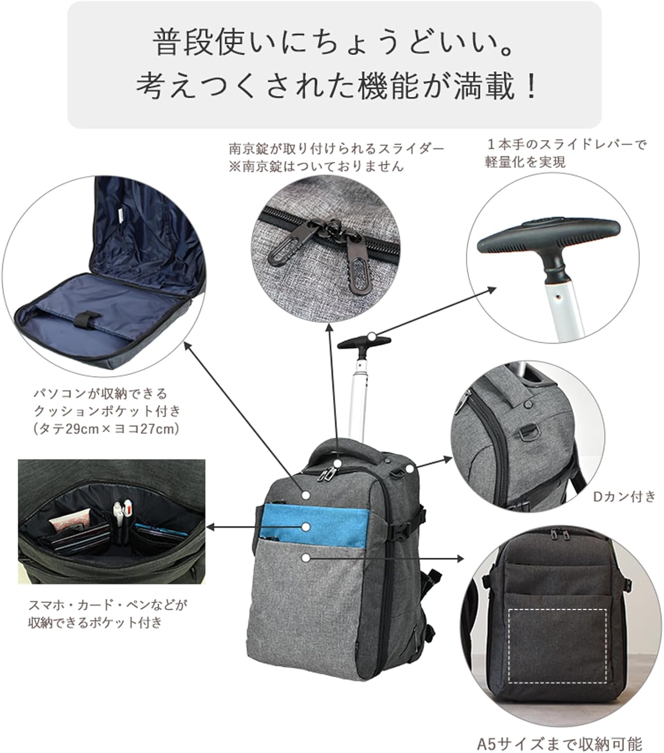 モアエルグ] リュックキャリー S 機内持ち込み 3WAY キャリーバッグ