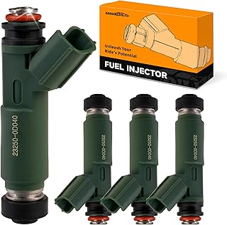 Fuel Injectors for-Chevy Prizm for-Toyota Corolla Celica Matrix MR2 Spyder 2000-2005 1.8L, MR2 1995 2.0L Spyder for-Pontiac Vibe 1.8L 23250-0D040 23209-22040 FJ415 Set of 4