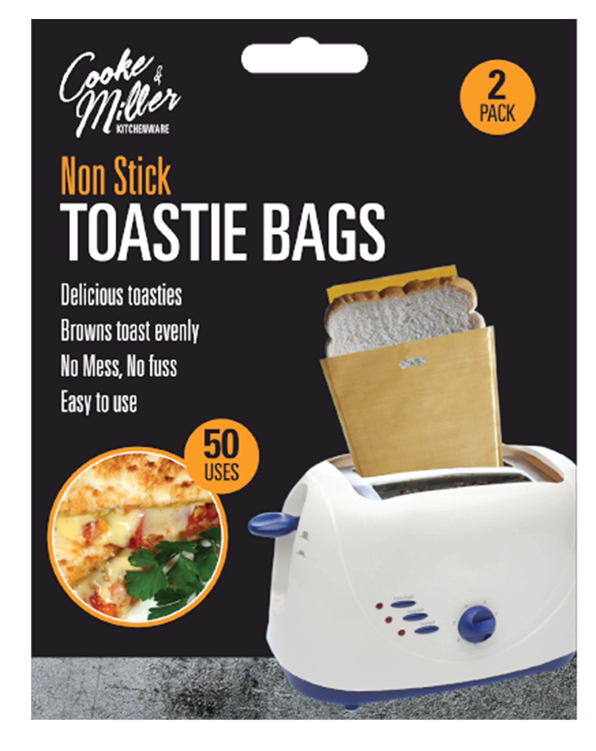 Non Stick Reusable Toaster Toastie Sandwich Toast Bags Pockets Toaster Bags (2)