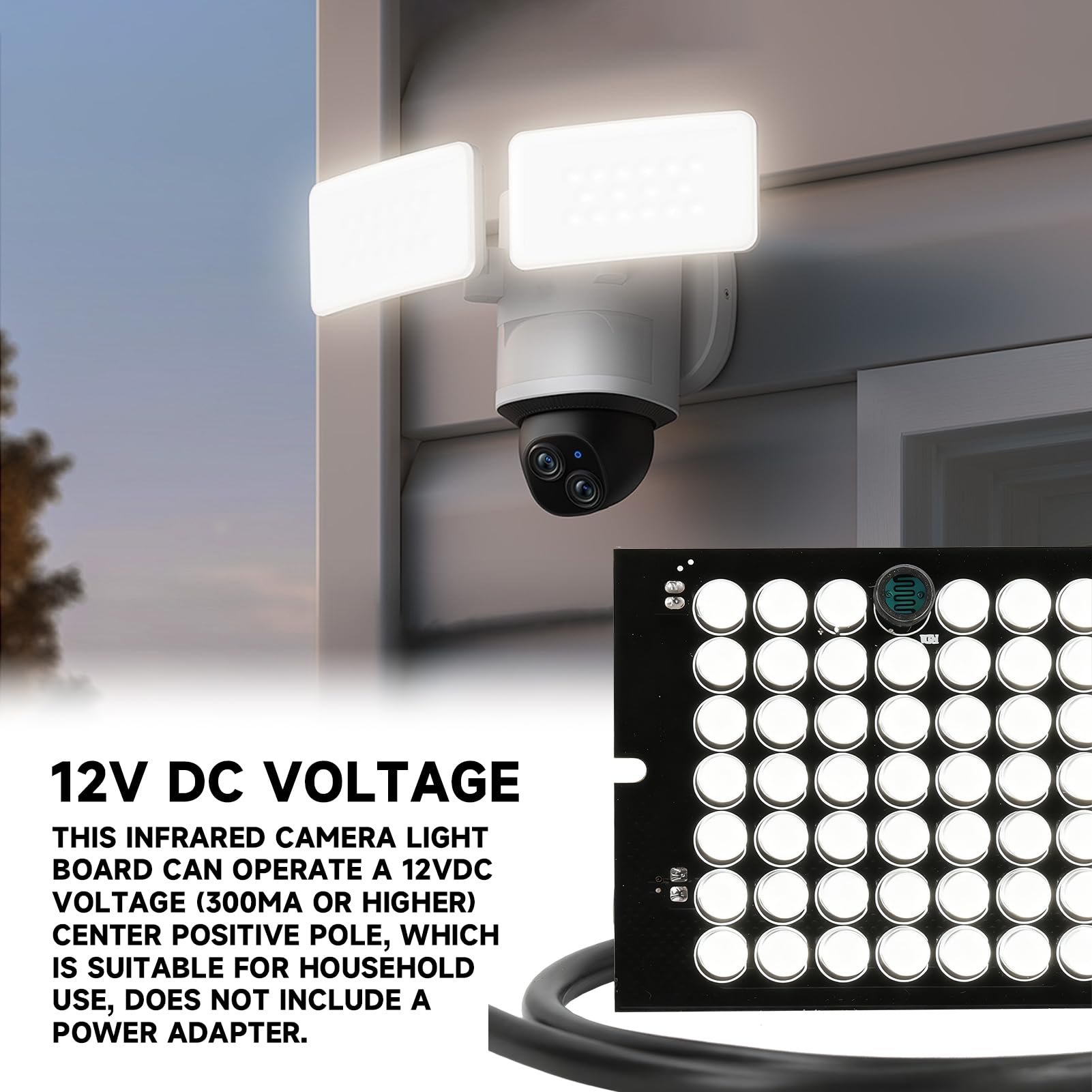 Lampada a infrarossi 940nm DC12V 48 LED CCTV Illuminatore per telecamera di sicurezza
