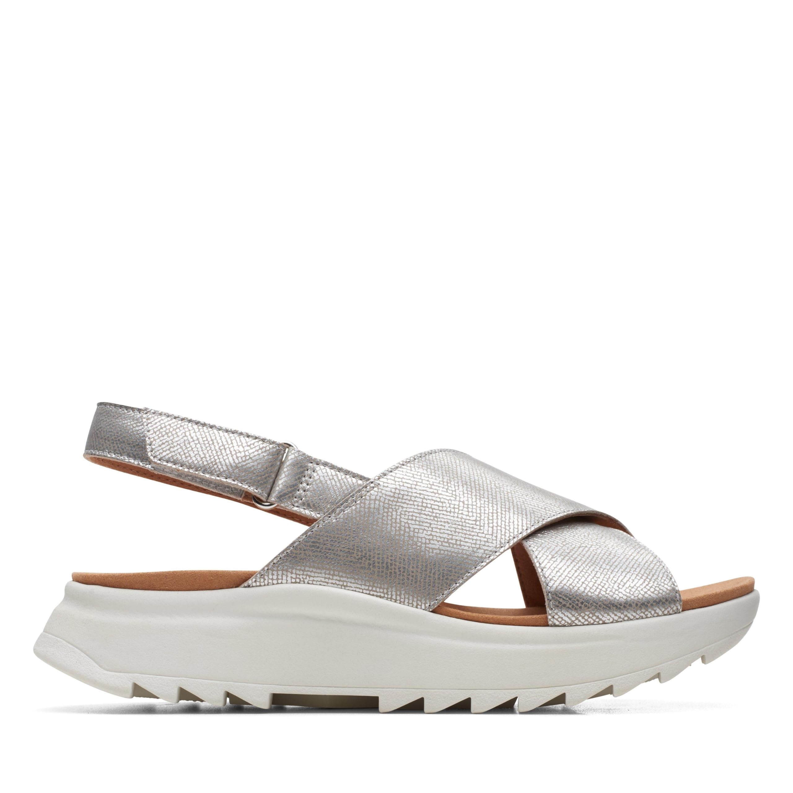 Clarks DashLite Wish Womens Silver Metallic, 8