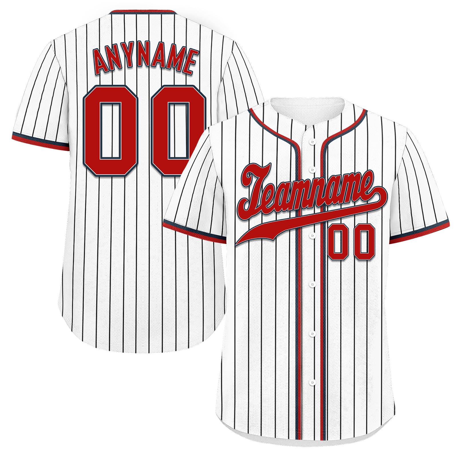 Camiseta de béisbol personalizada a rayas, camisetas de béisbol personalizadas con números de nombre impresos, uniforme deportivo para hombres, mujeres y niños