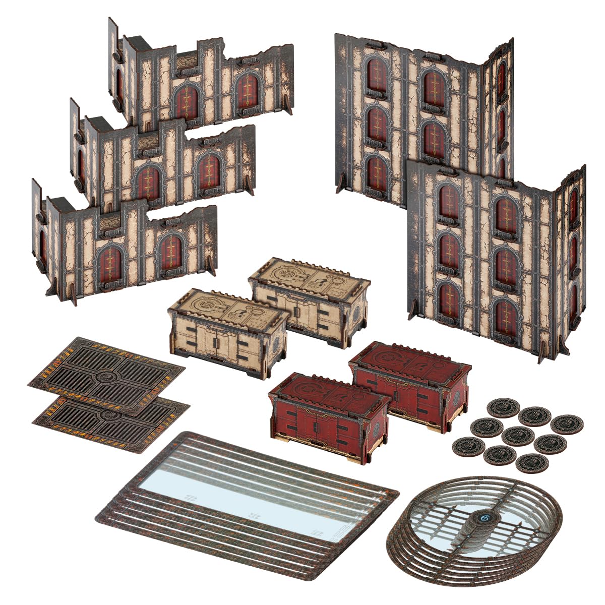 Jucoci Battlezone Creation Kit zestaw 15 sztuk, do teren, teren, gry, kompatybilny z WH40K