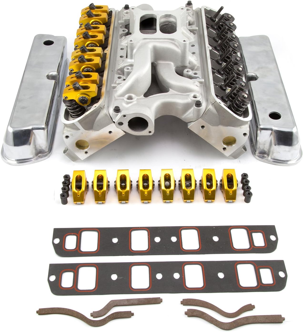 Speedmaster PCE435.1026 Compatible with Ford SB 289 302 Solid FT 210cc Cylinder Head Top End Engine Combo Kit