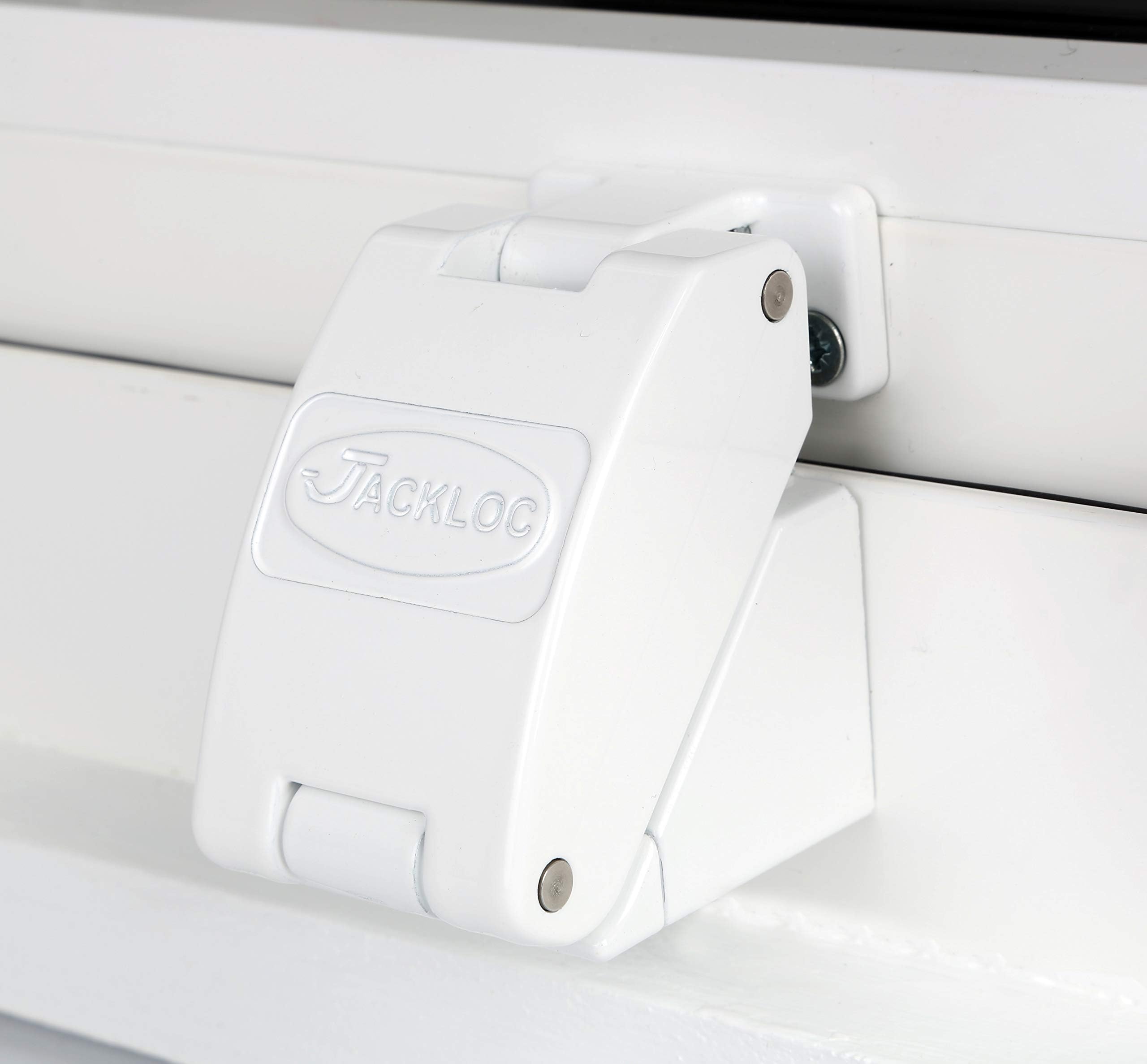 JACKLOC Robust Folding Window Restrictor - White
