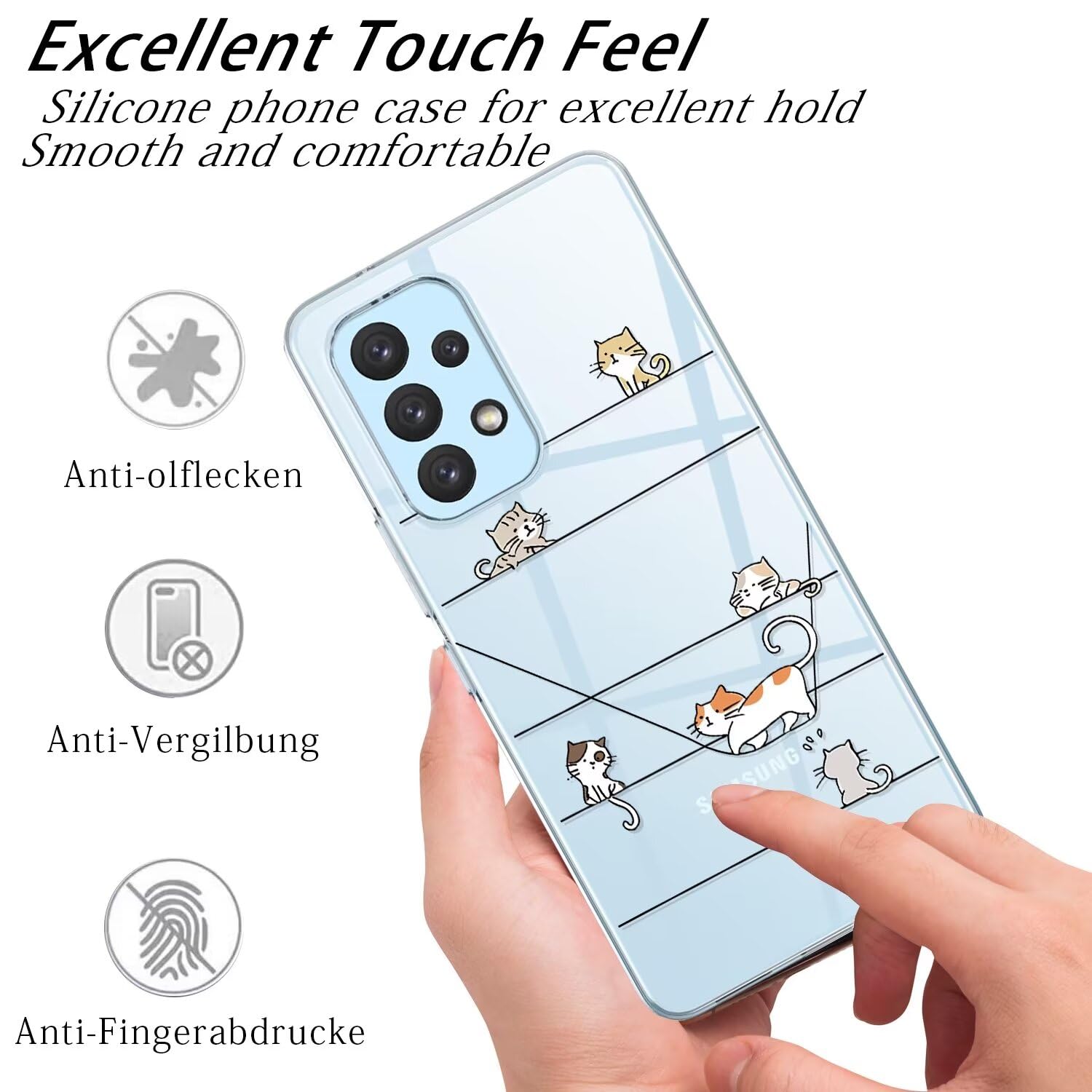 Custodia Trasparente Per Xiaomi Mi Note 10 / Pro – Silicone TPU Morbido Con Stampa Gatto, Antiurto E Sottile, Cover Chiara E Flessibile - 4