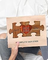 Vista 7 de Bohva Personalized Couple Names Sign, Valentines Day Anniversary Wedding Gifts Idea for Him Her, Birthday Gift for Husband Wife Boyfriend