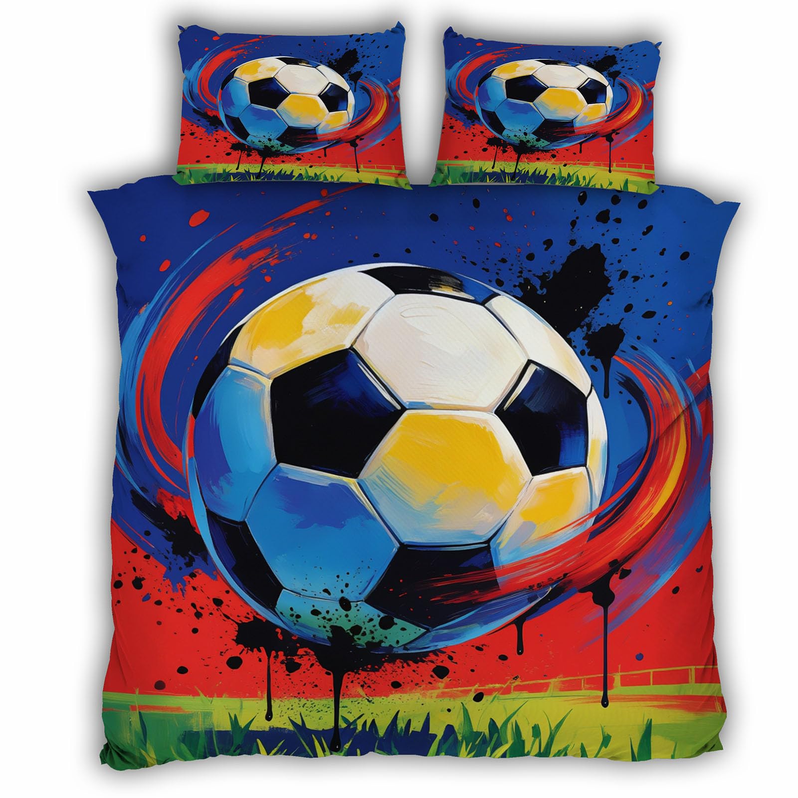 Housse de couette football lit double pour en finir avec les draps froissés