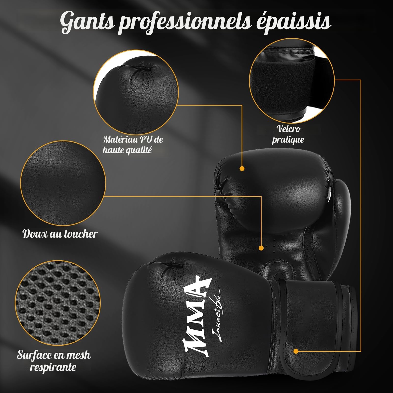 NZQXJXZ Sac de Frappe Suspendu 120cm - Équipement d'Entraînement de Boxe Non-Rempli avec Balle Réflexe, Gants MMA, Bracelet - Set pour Karaté, Kickboxing, Muay Thai