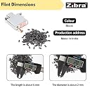 Zibra Universal Lighter Flint Stone I Black 50 Genuine Lighter Flint Pellet I Strong Spark Fire Starter Replacement Flint I Compatible with Zippo, Clipper & Other Wheel Lighters gallery image