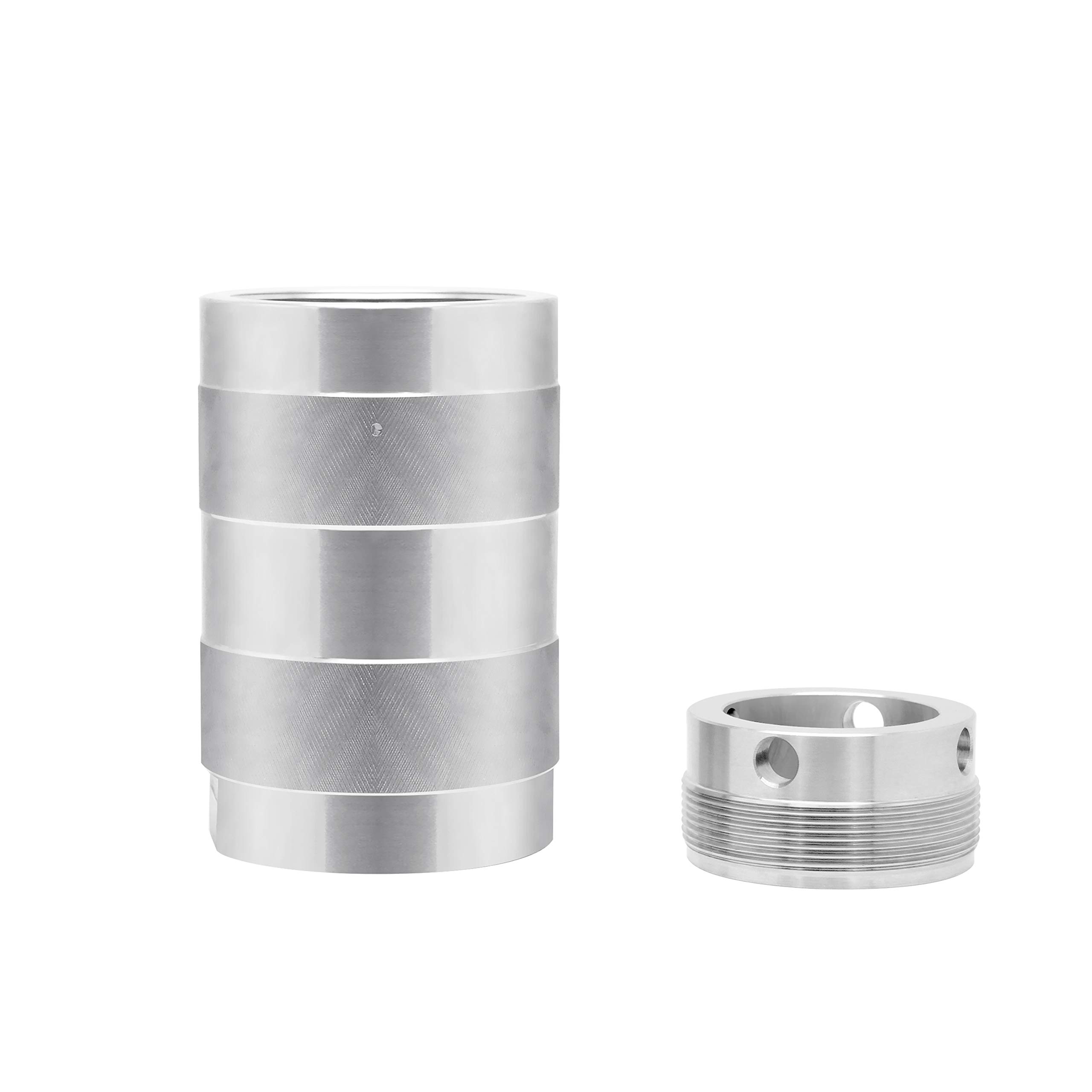 Huanyu Autoclave de síntesis hidrotermal 240°C 6MPa Reactor de alta presión de acero inoxidable 304 núcleo interior de PTFE para ácido fuerte, disolvente orgánico, material insoluble (200ml)