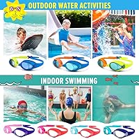 Vista 7 de OutdoorMaster - Gafas de natación de ajuste rápido para niños (2 unidades)