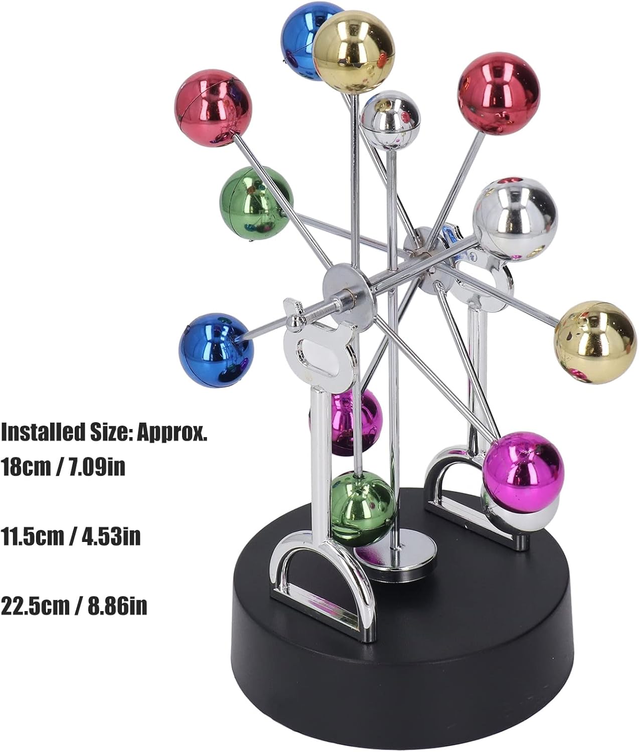 Image showing the installed dimensions of the Ferris Wheel