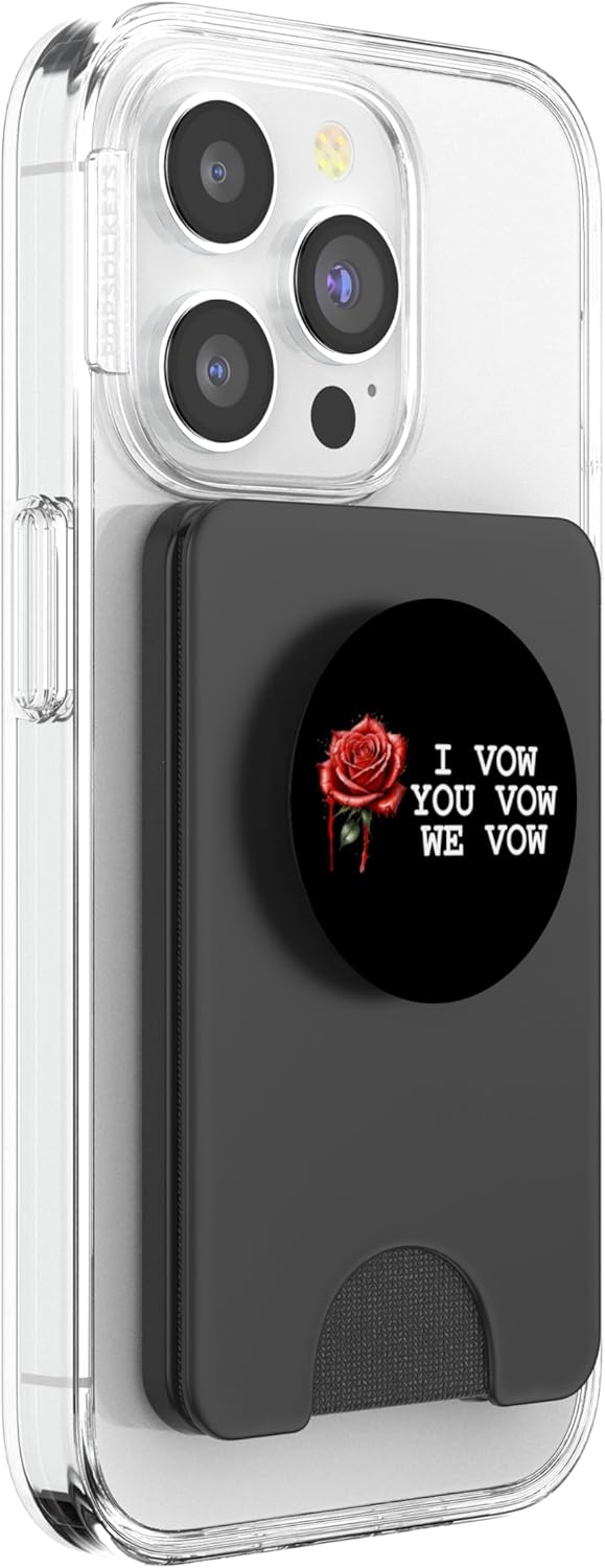 PopSockets PopWallet for MagSafe - Dark Romance Spicy Book Smut, Vow We Vow