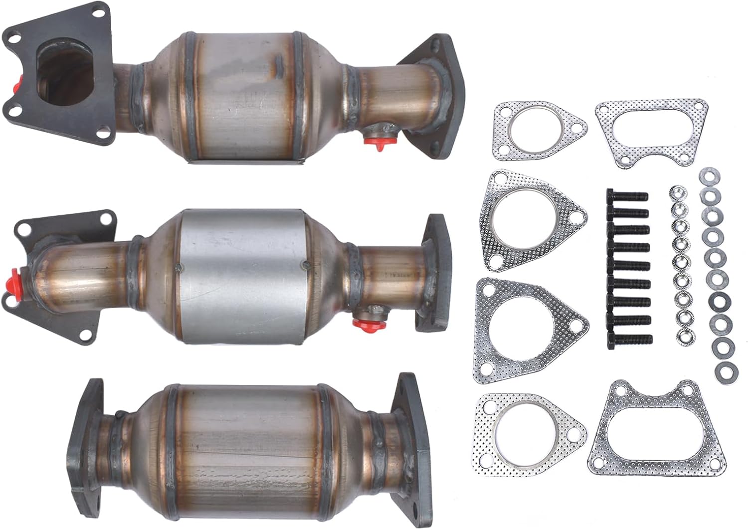 Catalytic Converter Set 1 and 2 LH RH Replacement for Honda Pilot 3.5L 2005-2008 OE# 45106 45107 45108 16450 16451 16351