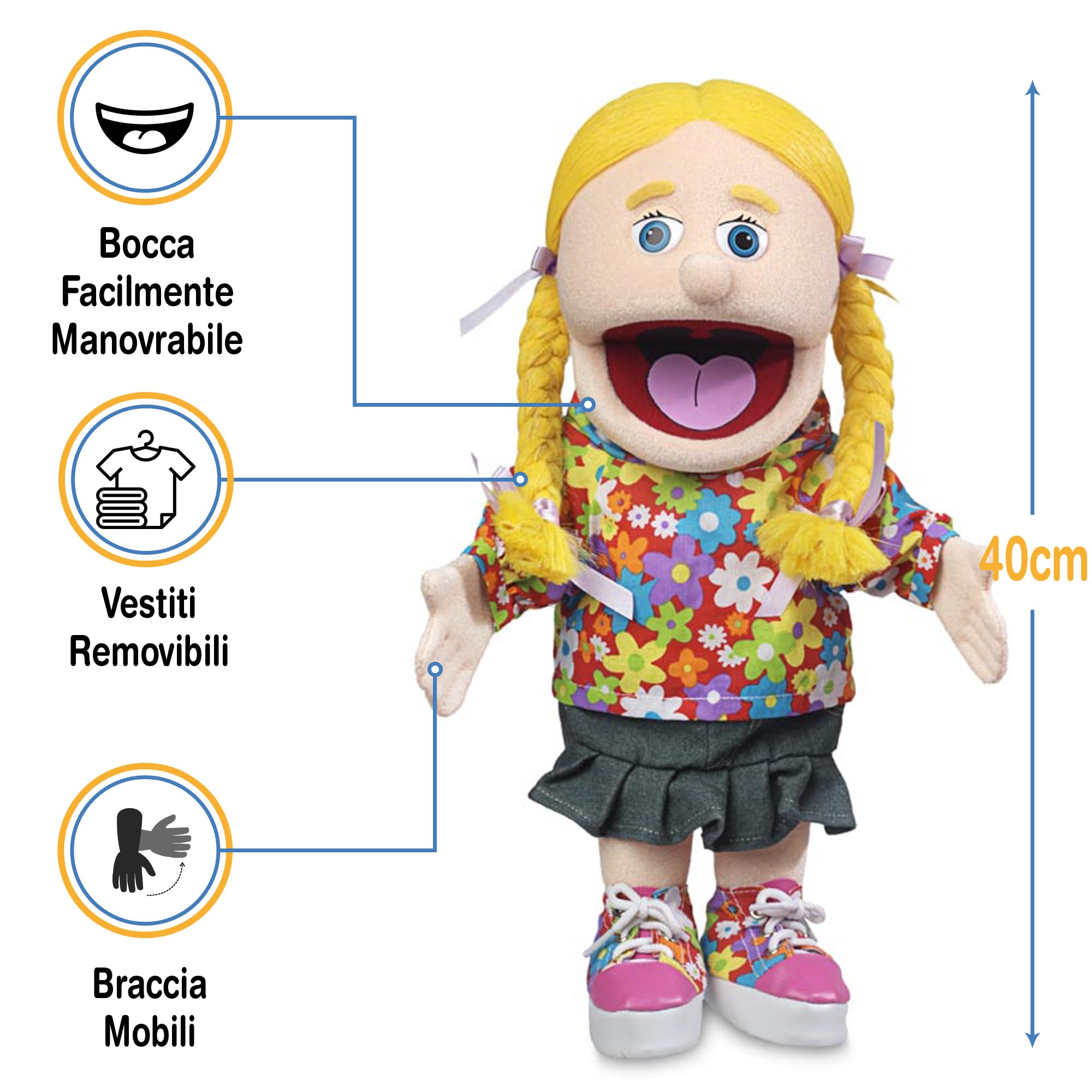 ''Cindy'', 36cm Glove Puppet, Peach -Affordable Gift for your Little One! Item #DSPU-SP3501
