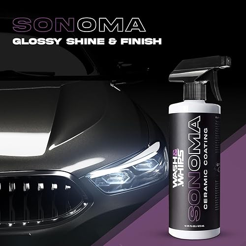 Miniatura 4 de WASH&WHIPS Sonoma Spray de acabado de cerámica 9H fácil de usar, sin tiempo de curación, después del lavado de autos, protectores contra el sol y