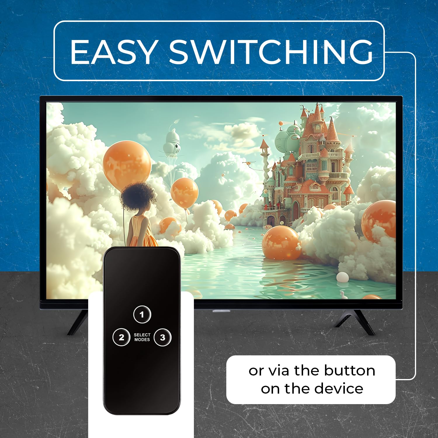 OREI Commutateur HDMI avec 4K@120Hz 4:4:4 / 8K@60Hz 4:2:0 - HDR10+, VRR, ALLM, QFT - Bande passante 48 Gbps - Switch HDMI avec télécommande - Parfait pour Les Jeux avec PS5/Xbox